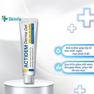Gel giảm mụn actidem derma gel dưỡng ẩm da