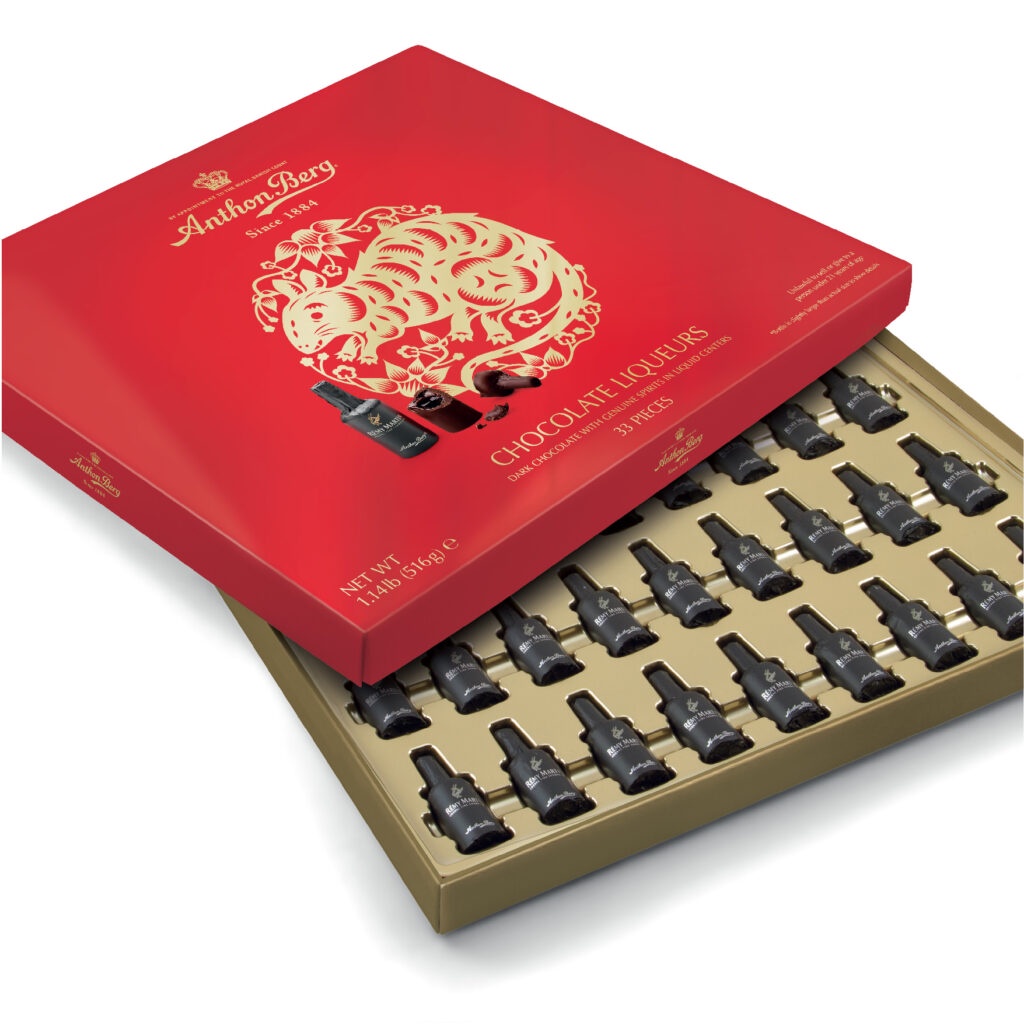 Chocolate rượu Anthon Berg 11/2023 Liquor Filled Dark Chocolate Remy Martin Bottles - EDS Mart