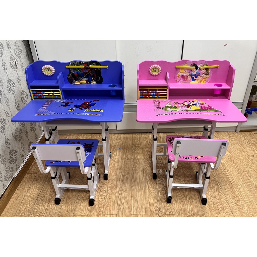 Bàn học thông minh có kệ sách cho bé 838