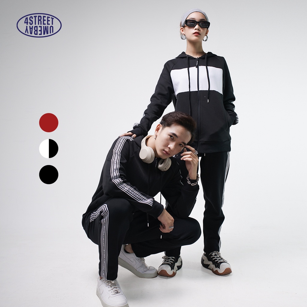 Bộ đồ quần áo nam nữ thể thao mũ 2 lớp Umebay, cotton co giãn cho mặc dạo phố, chạy bộ USS62