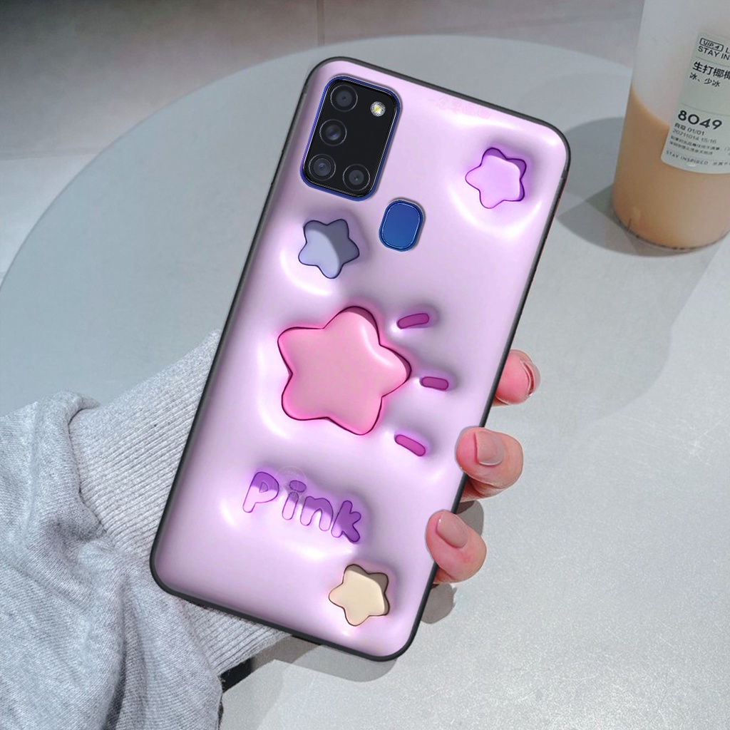 Ốp Samsung A21s in phẳng hiệu ứng 3D giả nổi siêu thật, cực xinh, cá tính