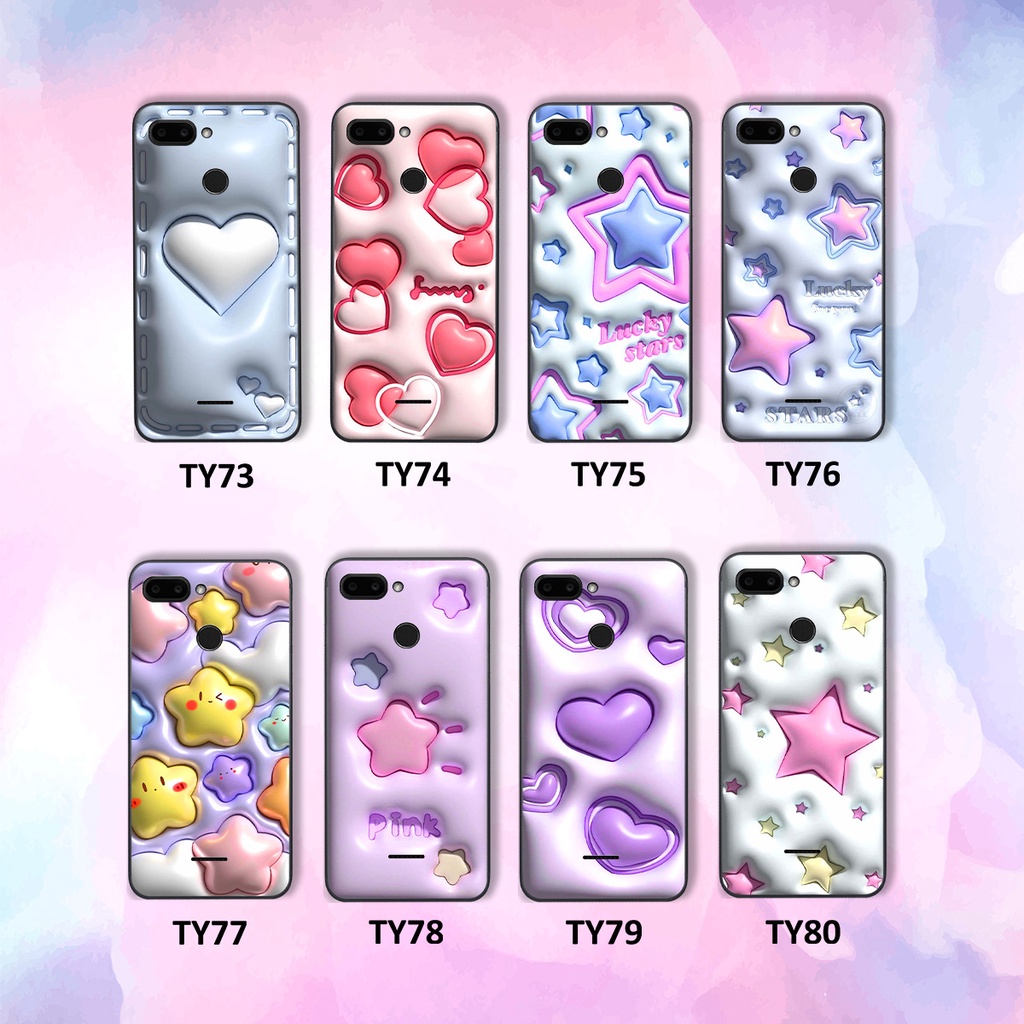 Ốp Xiaomi Redmi 6 in phẳng hiệu ứng 3D giả nổi siêu thật, cực xinh, cá tính