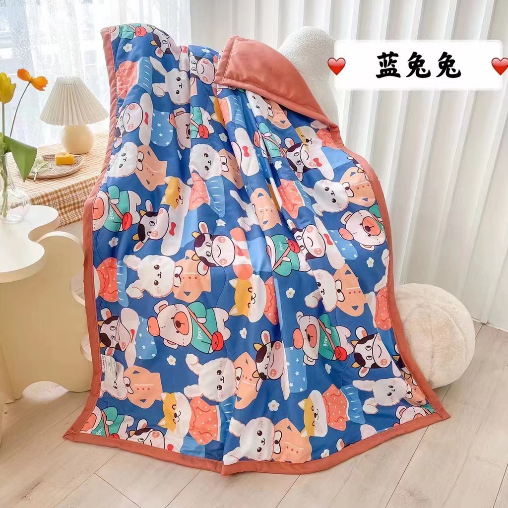 Chăn đũi chần hè đẹp trẻ em mẫu mới, kích thước 1m1 x 1m5 dành cho bé đi học.