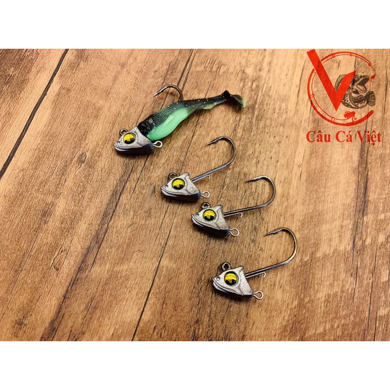 Lưỡi jighead Frenzyman có khoen độ.