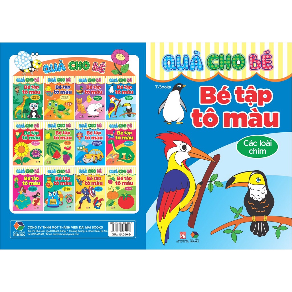 Sách - Quà cho bé - Bé tập tô màu các chủ đề | BigBuy360 - bigbuy360.vn