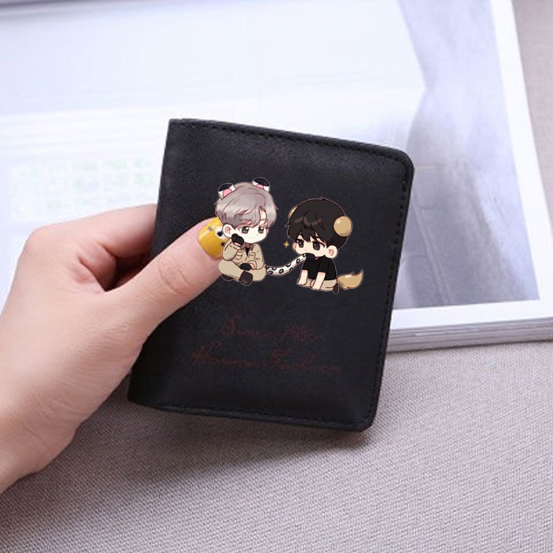 Ví da cầm tay nam nữ in hình Passion BL tiện lợi anime chibi