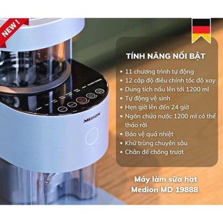 [MODEL 2023] MÁY LÀM SỮA HẠT MEDION MD19888 (NHẬP ĐỨC)
