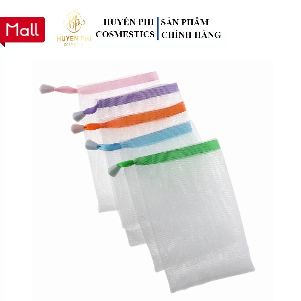 Túi Lưới Đựng Xà Phòng Tạo Bọt Tiện Lợi, Túi Tạo Bọt Có Dây Rút Kích Thước