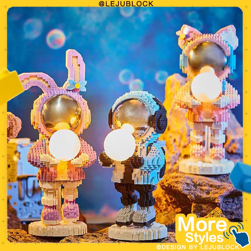 【LEJUBLOCK】khối xây dựng phi hành gia con số hợp thời trang nano block đồ chơi cho trẻ em đồ chơi cho bé trai tặng bạn gái quà sinh nhật gạch bông câu đố ghép hình kaws StellaLou hình Búp bê LinaBell phi hành gia đèn bàn Tom và Jerry lego