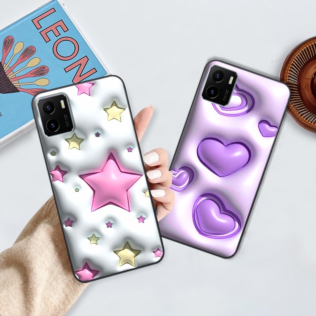 Ốp Vivo Y15s in phẳng hiệu ứng 3D giả nổi siêu thật, cực xinh, cá tính