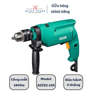 Máy khoan động lực dca azj02-13 có búa công suất 500w bảo hành 6 tháng điện máy quyết trang
