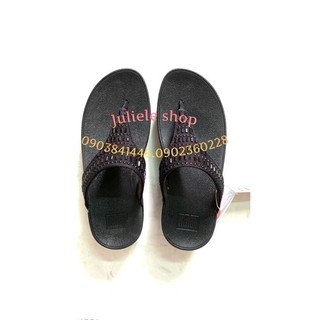 Dép kẹp Fitflop ủi đá nhiều tầng vnxk đen