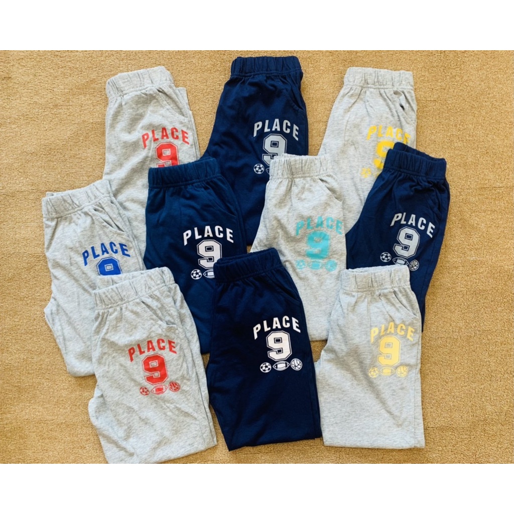 Quần thun dài bo gấu bé trai size đại 18kg tới 52kg chất thun 100% cotton chuẩn dư