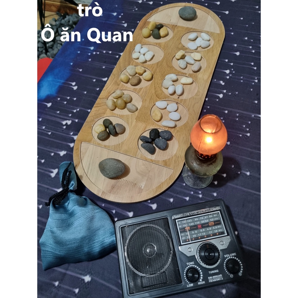 Bộ Ô ăn Quan 5 trong 1 ( cờ gánh, cờ 3 tướng, cờ chiếu tướng, cờ caro )