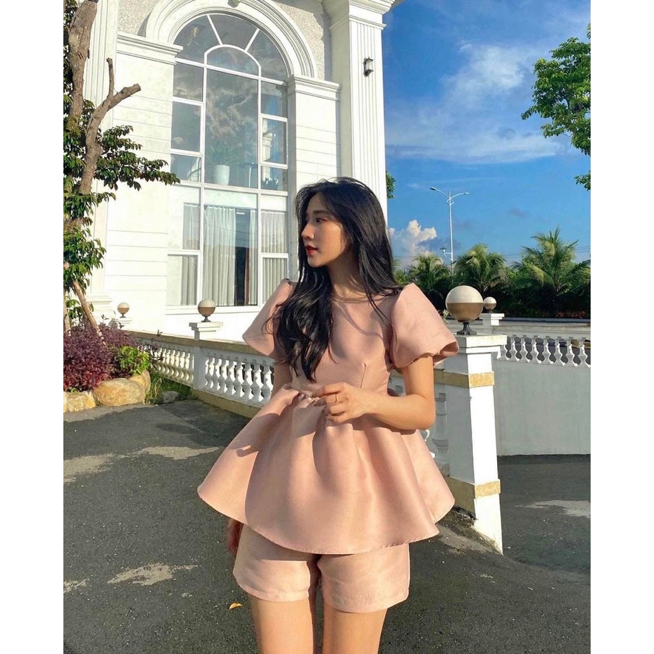 SET ÁO SƠ MI THÊU & QUẦN GIẢ CHÂN VÁY⚡HỎA TỐC⚡ MEOINDAHOUSE