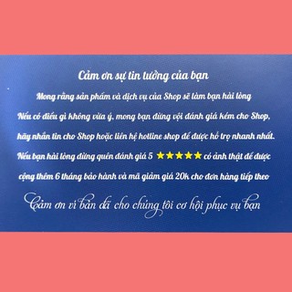 Thẻ bảo hành của shop