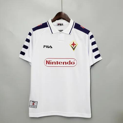 1998 Fiorentina Away Áo Đấu Cổ Điển