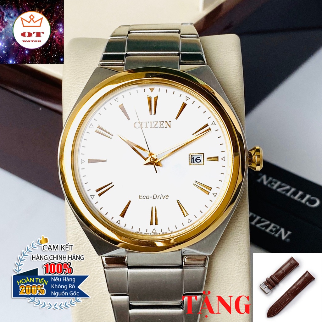Đồng Hồ Nam CITIZEN Eco-drive AW1378-84B Chính Hãng Tặng Dây Da Cao Cấp
