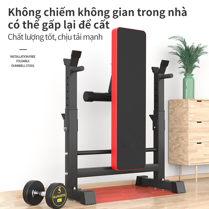 ghế tập tạ đa năng ghế gập bụng ghê tập gym tạ đẩy ghế tạ đòn thiết bị thể thao có thể gấp gọn tiện lợi nhanh chóng