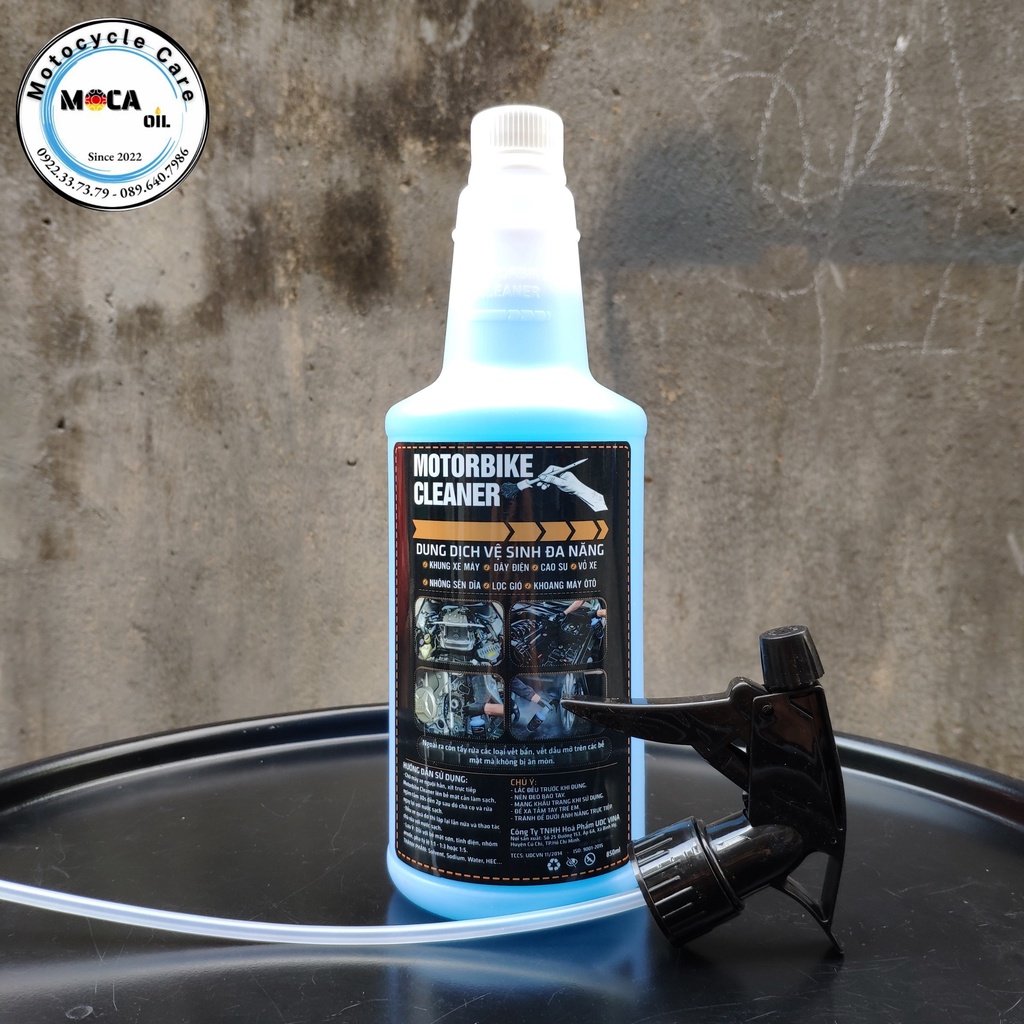 Dung dịch tẩy rửa ĐA NĂNG Motobike Cleaner lốc máy,nhông sên dĩa, dây điện sườn xe dành cho ôtô, xe máy tặng  bàn chải