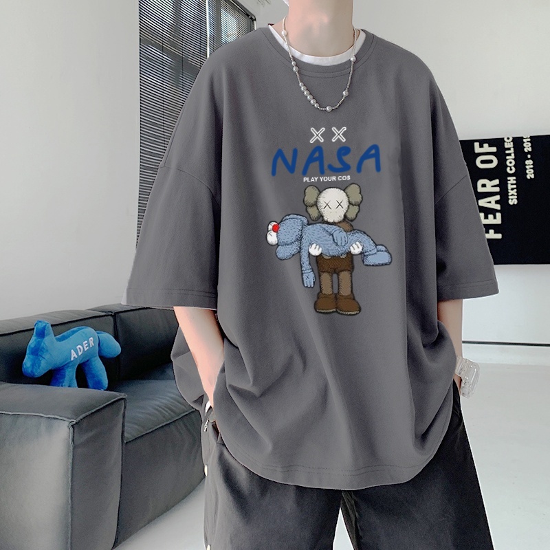 Áo Phông Nam Nữ tay lỡ TS02, Áo thun form rộng oversize Unisex phong cách Hàn Quốc | BigBuy360 - bigbuy360.vn