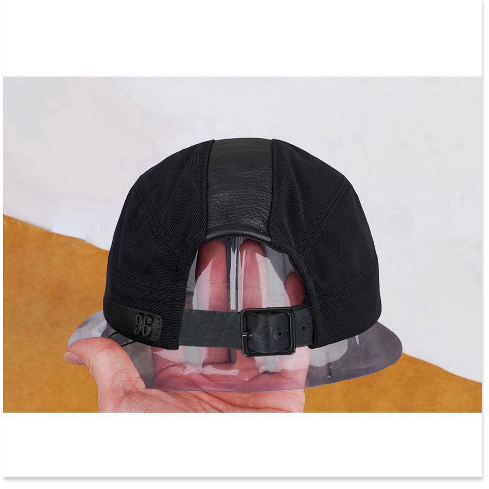 Mũ Lưỡi Trai Nón Sơn Nam Nữ Vải Dù Đen Phối Da Dài Không Chóp Chính Hãng Hàng Chuẩn Tem 7 Màu Thời Trang Cao Cấp