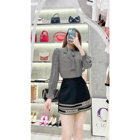 Chân váy + áo lụa bigsize