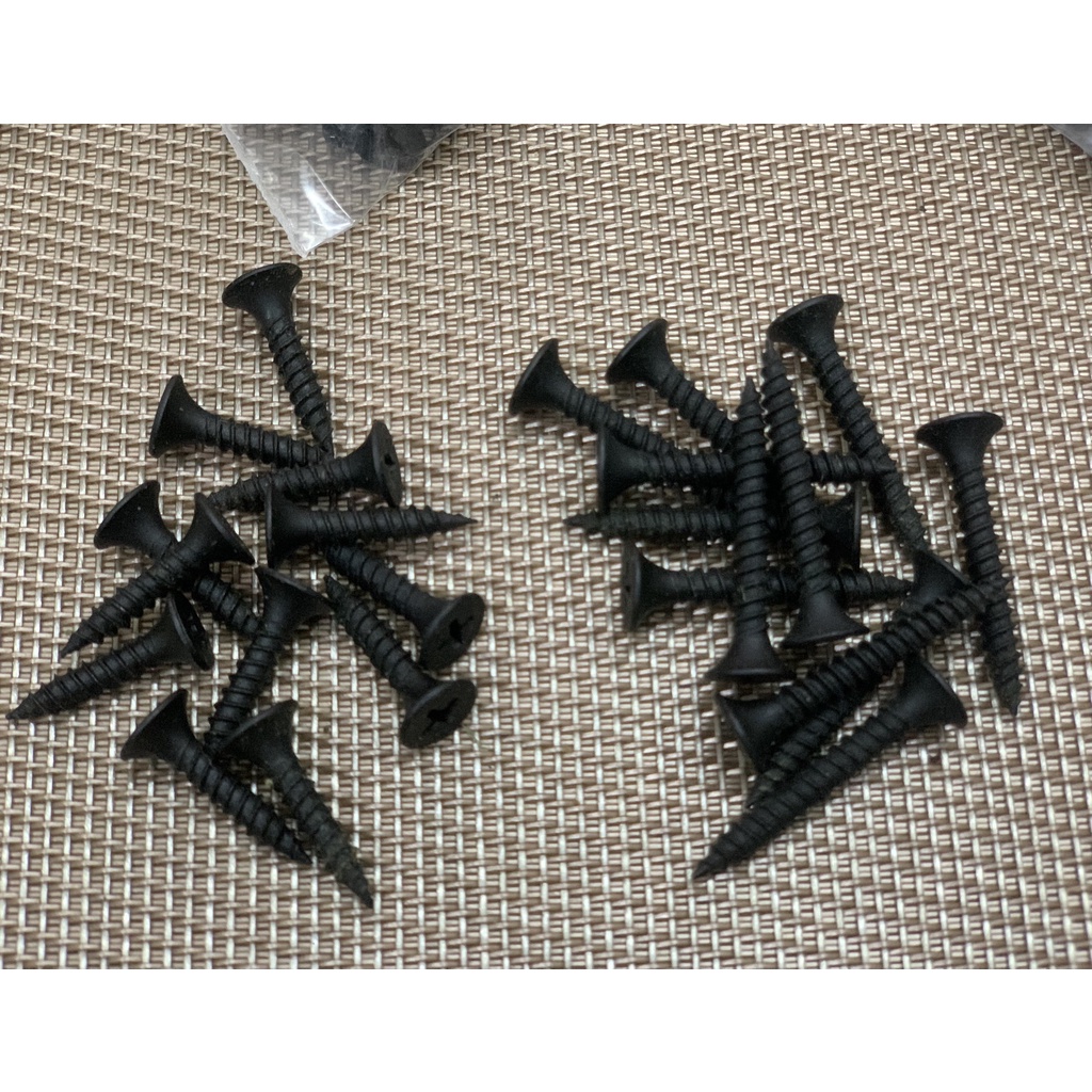 Bộ ốc vít loa đen, loại đẹp. 12 cái ngắn và 12 cái dài