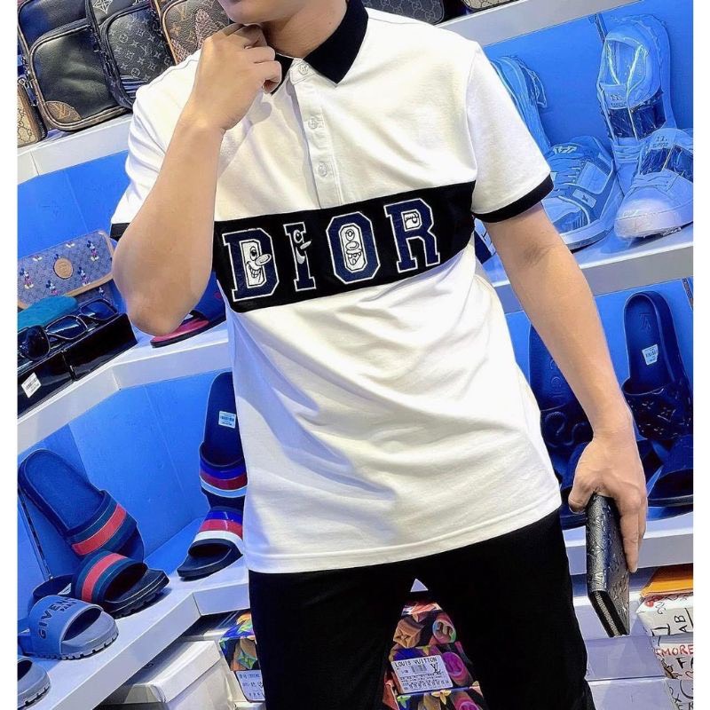 Áo thun nam có cổ áo thun ngắn tay