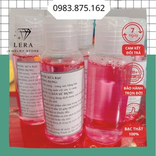 Sỉ 10 chai nước rửa bạc 50ml, dung dịch rửa trang sức bạc tại kho sỉ Long Biên LERa