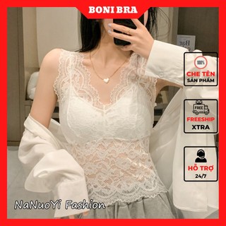 Áo bra ren nữ dáng croptop hàng quảng châu cao cấp boni bra, áo mặc trong vest đẹp