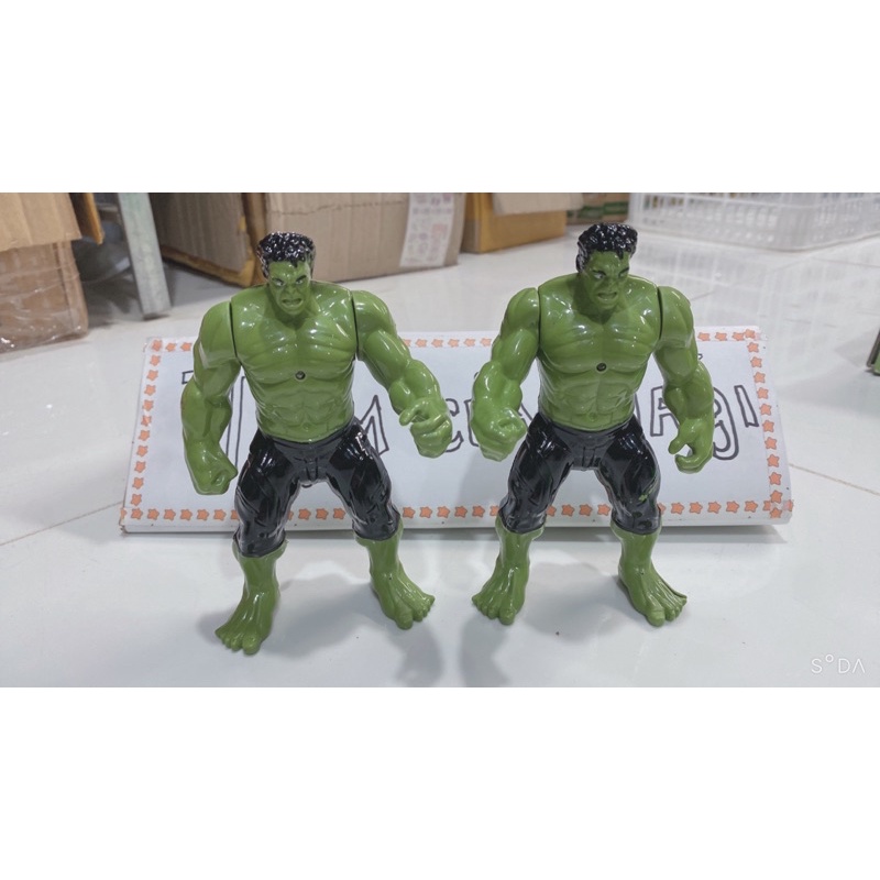 Siêu anh hùng Hulk khổng lồ xanh - Đội trưởng Mỹ đồ chơi size mini