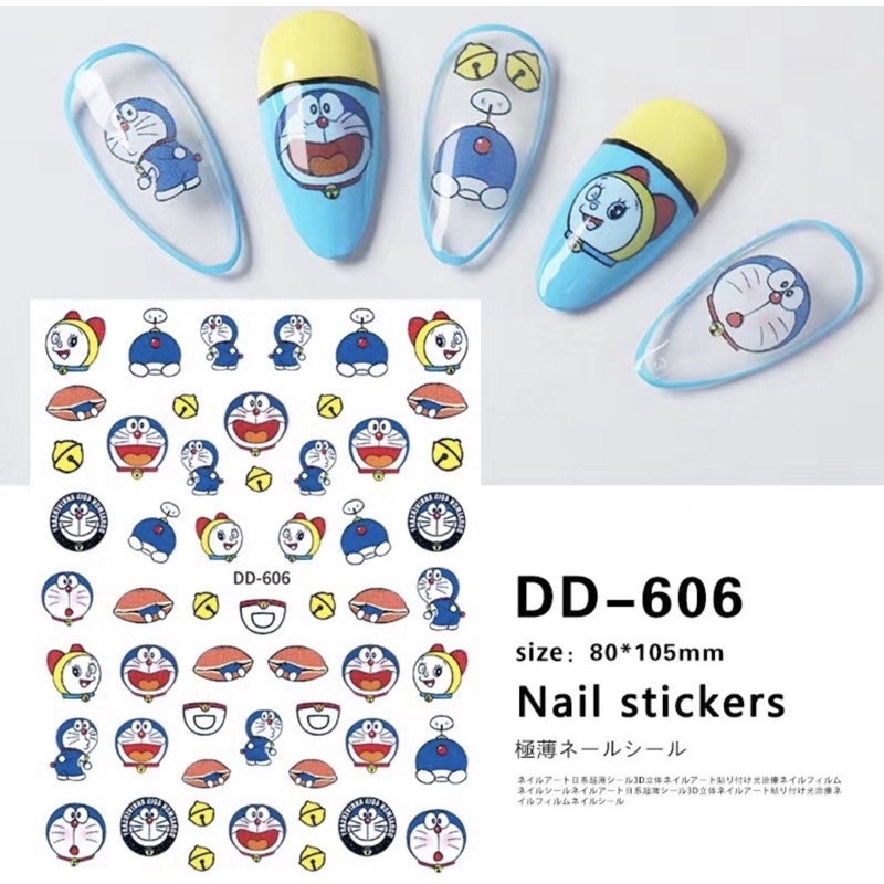 Sticker Dán Móng Doraemon Doraemon