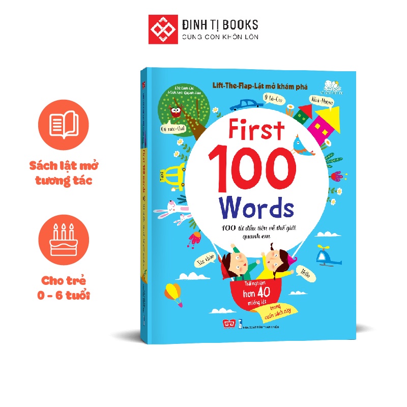 Sách-Lift-the-flap – Lật mở khám phá thế giới – 100 từ mới đầu tiên về thế giới quanh em