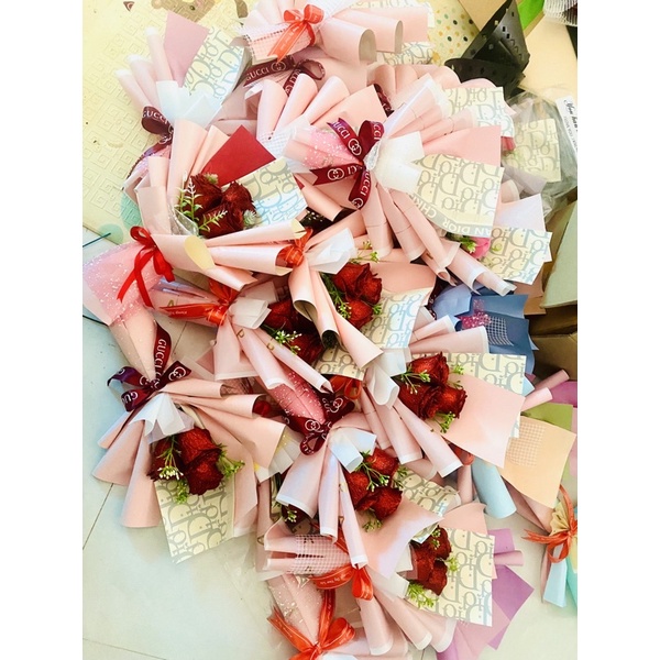 Bó hoa nhũ 3b siêu dễ thương