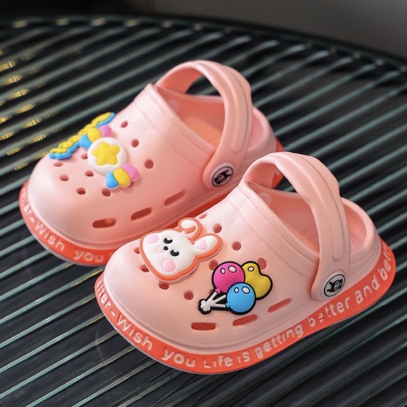 Dép cho bé gái bé trai siêu nhẹ  từ 1 đến 5 tuổi  đế mềm chống trơn trượt