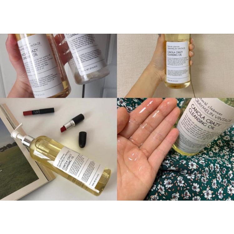 Dầu Tẩy Trang Hoa Cải Graymelin Vintage - Canola Crazy Cleansing Oil 500ml