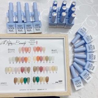 Set sơn thạch verygood nail 24 màu - chai xanh cao cấp siêu xinh