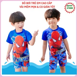 Bộ quần áo bơi bé trai họa tiết siêu nhân nhện size đại