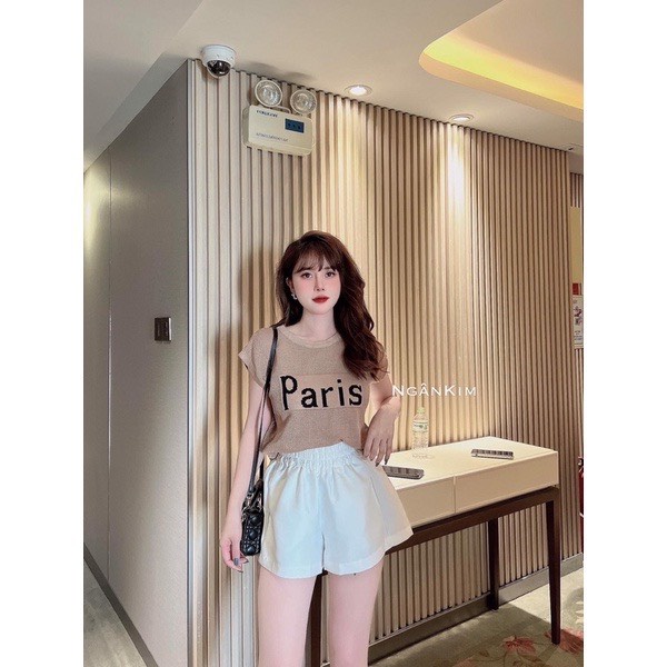 8866. Áo len lưới chữ ngực KHÔNG kèm dây xích