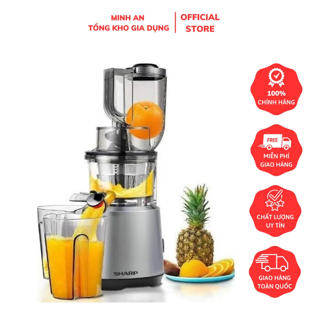 Máy Ép Hoa Quả Tốc Độ Chậm Sharp Ks-888 Công Suất 260W Bảo Hành 12 Tháng