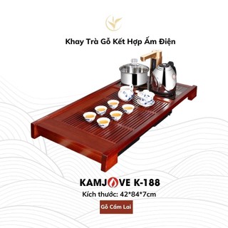 Khay trà ấm điện kamjove chính hãng thiện tài trà k-188