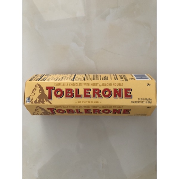 TOBLERONE Swiss Milk Chocolate With Honey & Almond Nougat