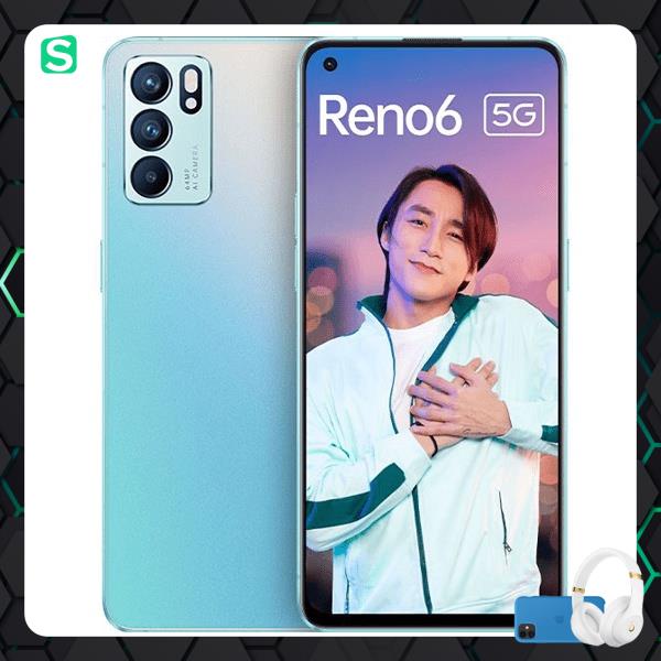 〖 Sale〗 ☑ Điện thoại Oppo Reno 6 (5G) Chính hãng|8GB 128GB|Black, Blue