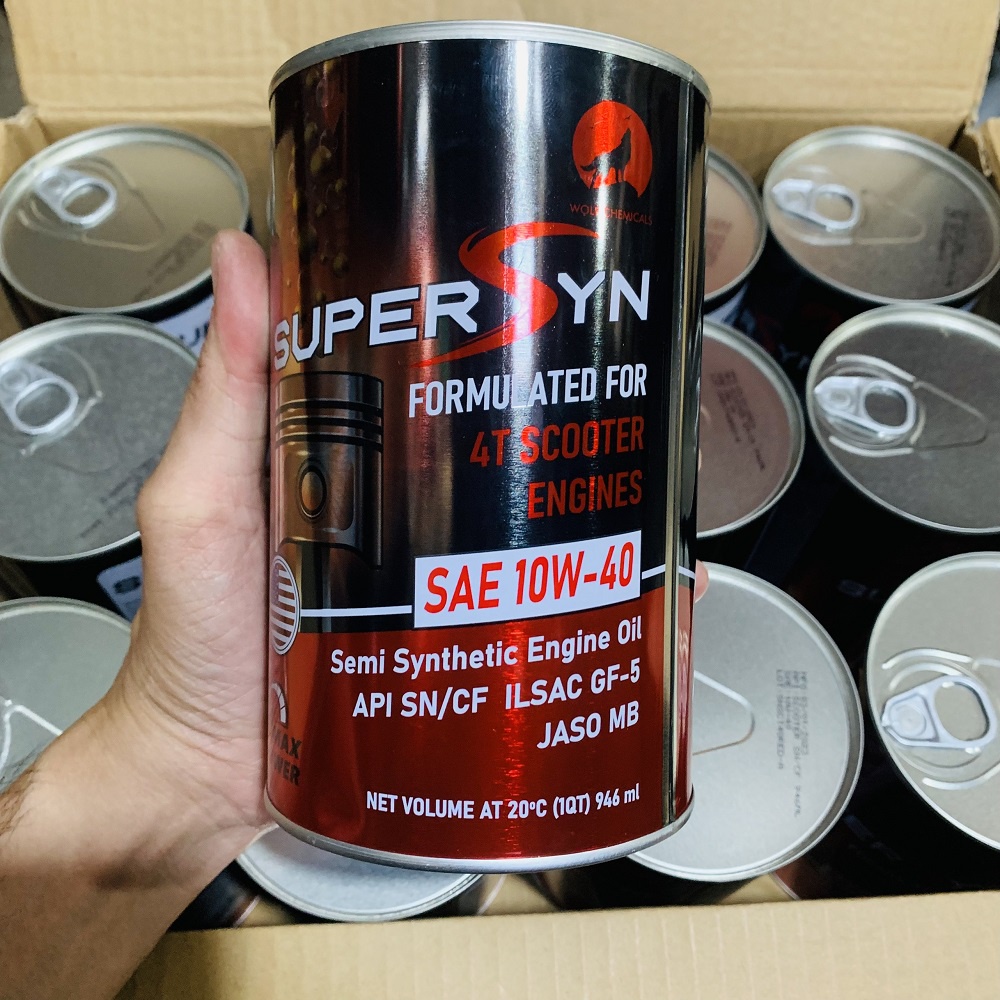 Nhớt SUPERSYN , Sói Đỏ / Sói Xanh / nhớt hợp số WOLF CHEMICALS , nhớt nhập khẩu Mỹ ,