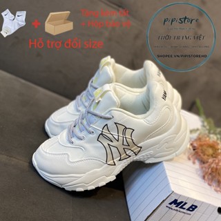 Giày MLB Ny chữ vàng, Giày mlb ny đế độn. size 36-43 [pipistore]