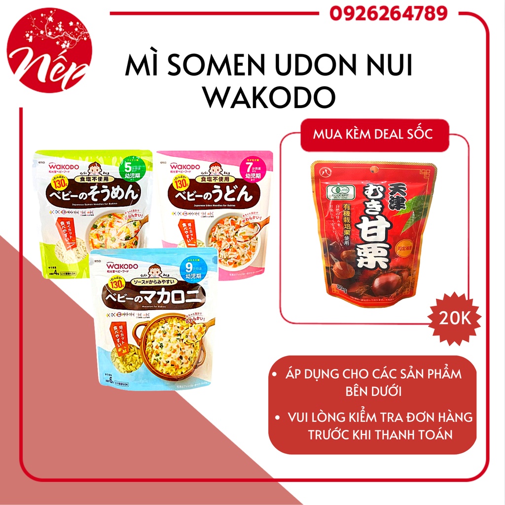 Mì Somen Udon Nui Wakodo Cho Bé Nhật Bản ( DATE 2023)