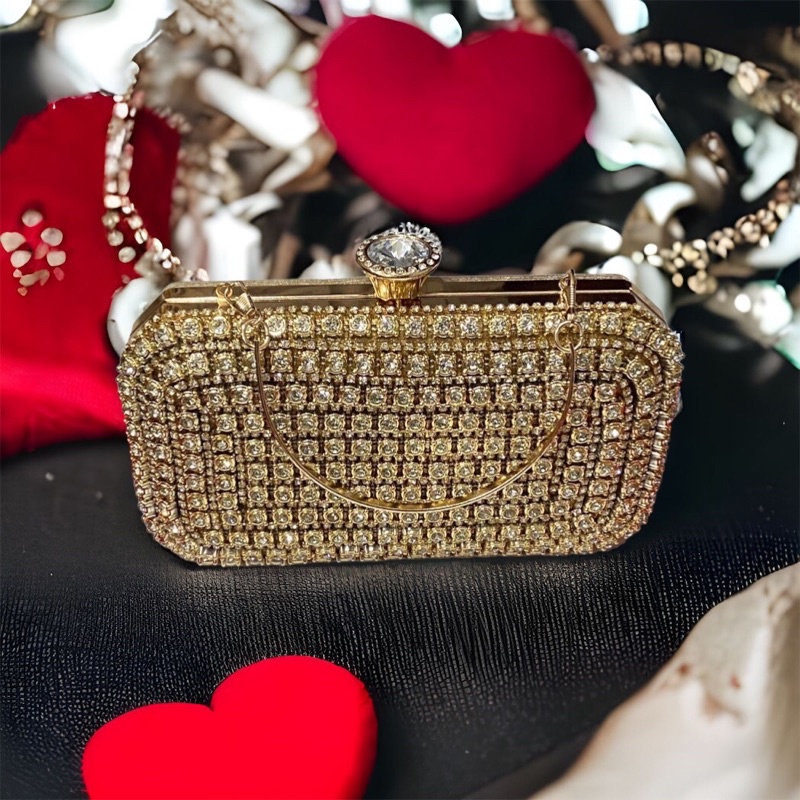 Bóp Đầm Đeo Vai Kết Hạt Thủ Công Hàng Cao Cấp Có Quai{ Nhận giao hoả tốc trong ngày khu vực tphcm}