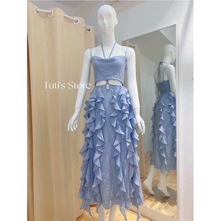 Đầm maxi bèo váy 2 kiểu ARUM DRESS