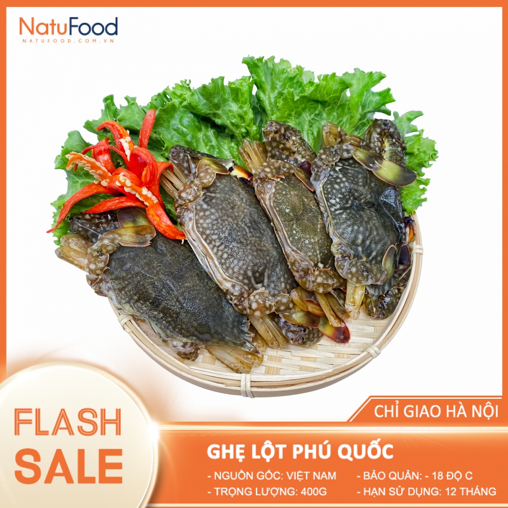 Ghẹ Lột Phú Quốc Túi 400G - Hải Sản NatuFood